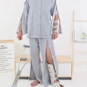 바지 검진복 찍찍이환자복 환자복 트임환자복 침복 트임 외상환자복 찍찍이