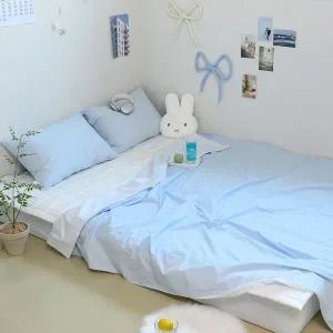 갤러리아 리빙홈 고밀도 60수 호텔 듀라론 냉감 이불세트 Q 이불 베개커버