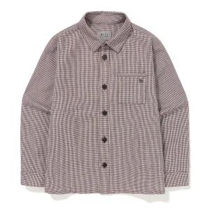 [롯데백화점]빈 브라운 체크 블라우스 셔츠 BZ63BL01BN