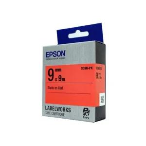 라벨테이프 SC-9R-PX 빨강 9mm 9mmX9M 검정글씨 글씨