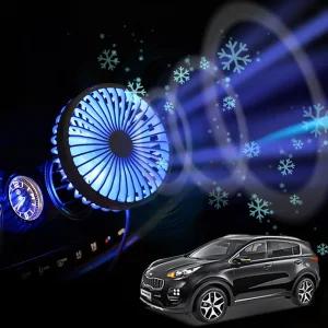 올뉴스포티지 차량용 송풍구 호환 선풍기 시즌3용 쿨링팬 무드등 각도조절 숭거치 시원한 미니 작은 용써큘