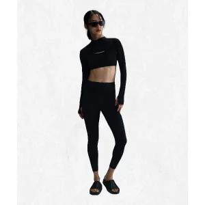 [나이키] NIKE 유니버사 미디엄 서포트 하이웨이스트 78 포켓 레깅스 W - 블랙 앤트러사이트 다크