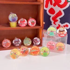 일본푸딩키링 문방구 음식키링 말랑이 빽꾸 4종세트