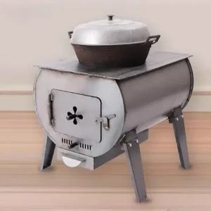 주물제작소 화목난로 불가마화력 히터 리버스 펠릿 장작 난로 중형 60x43x54cm