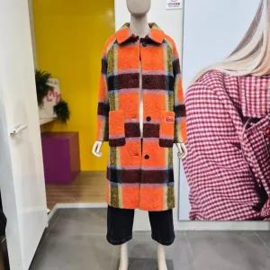 [베네통] 아카이브 체크 코트 BACTA8561 OR