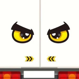 졸음운전방지 앵그리왕눈8 자동차스티커 210x200mm 육각반사