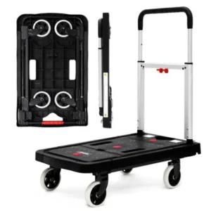 로티홈시스 플랫폼 접이식 카트 일반형 실버 손수레