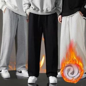 데일리 / 기모 바지 와이드팬츠 기모 밴딩바지 남녀공용 와이드 베이직 (4컬러/3사이즈) 웜데이