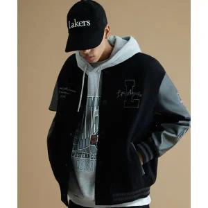 NBA LAL TIP-OFF 바시티 점퍼(N254JP102P) 블랙