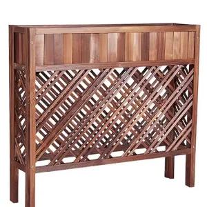 원목 화분대 파티션 화분 공간 가림막 길이 지지대