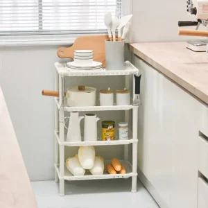 다용도 4단 플라스틱 조립선반