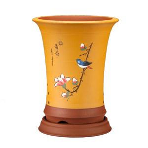 풍란 동양난 도자기 1개 가정용 개업선물 춘란 녹색 난초화분 호접란 검정 핑크 다육