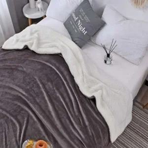 따뜻한 겨울 극세사 이불 3가지 컬러 00x 30 1인용 차렵이불 극세사 담요 매트 꿀잠이불