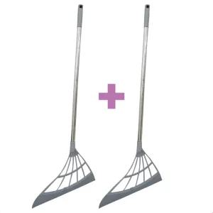 홍블리하우스 화장실,욕실바닥 물기제거,유리창청소,스퀴지,실리콘빗자루,2개 그레이