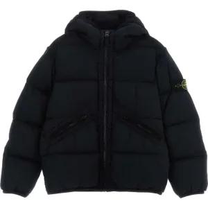 (당일) 25FW 스톤 아일랜드 키즈 와펜 패치 블랙 패딩 자켓 K2S1 64100017 S0028 V0029