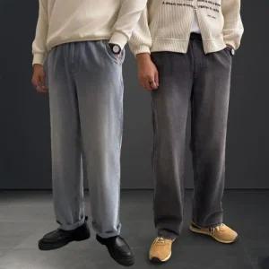 일자 아리틱 남녀공용 통청바지 (5color S-5XL) (49FDi)