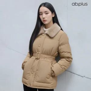 [ab.plus] 퍼카라 벨트SET 포인트 패딩 점퍼 (LSA1MU32A)