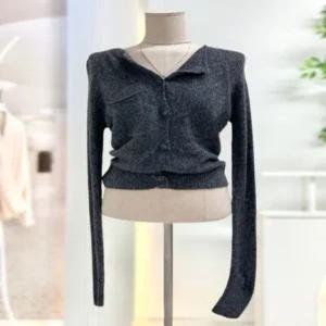 [스타일리쉬바이피클]미니 포켓 슬림핏 니트 가디건