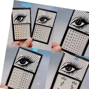 문신 페이스큐빅스티커 분장 파티 주얼리 큐빅 타투 패션