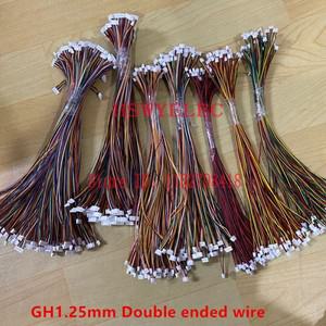 마이크로 JST GH 1.25 2P 3P 4P 5 P 6P  15 핀 수 암 커넥터 와이어 10 cm 케이블 150mm 더블 28AWG 개