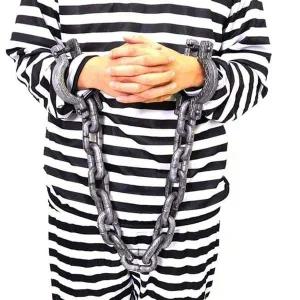 [골드스마일]죄수용 체인 모형 양손목 모델 수갑 장식 소품 체인형