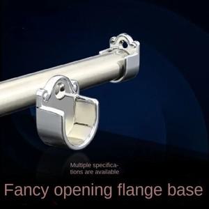 1개 아연  옷장 봉 브래킷 레일 지지대 튜브 벽걸이 하드웨어