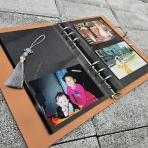 앰벌 포토카드 앨범 사진첩 고급 PU가죽 (49C26)