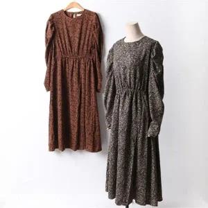 빅사이즈 111 시크레오파드랩원피스 DLTF735