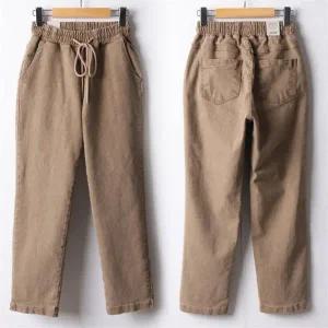 빅사이즈 111 탄탄코튼카치배기팬츠 DMDF637