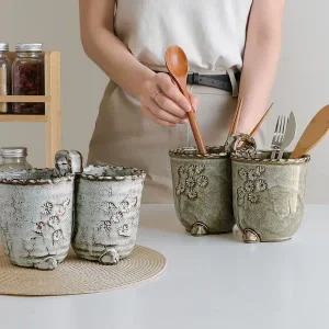 [골드스마일]수저꽂이 정리함 숟가락통 쌍수저통