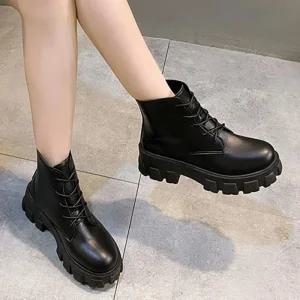 여성 LU85 데일리 키높이 워커 래이스업 트랙솔