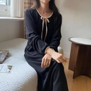 빅사이즈 312 배색끈리본러블리원피스 DBSO832