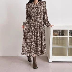 빅사이즈 310 더블케이프플라워원피스 DBNP987