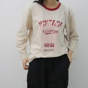 빅사이즈 309 빈티지나염트임루즈티 DWBO551