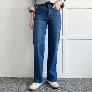 빅사이즈 308 옆트임데님면밴딩팬츠 DLOP807