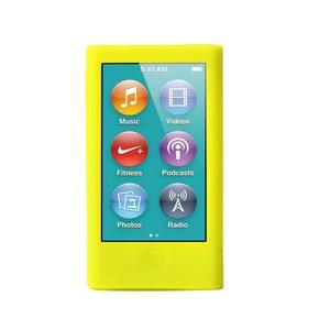 새로운 아이팟 나노 8세대 7세대를 위한 컬러 유어라이프 실리콘 케이스 스킨 커버(노란색)