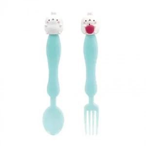 단단한 스푼포크 아기 이유식 카페 커피 볼 소형 민트