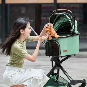 애견유모차 반려견 고양이유모차 소형견 이단 강아지캐리어