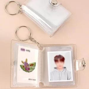 미니 포토앨범 키링 투명 사진첩 소형 포토북 포토 정리북 증명사진 띠부씰 포토북