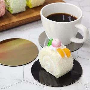 [골드스마일]컵 받침대 금속 코스터 원형 고급 티홀더 실용적인 받침