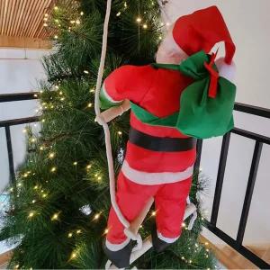 크리스마스 줄타는 사다리 산타 인형 성탄절 트리 데코 매장 창문 벽장식 걸이형 대형 소품