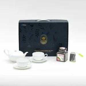 알라딘 티포트 3종 인퓨져 선물세트  티잔 2인조포함  도자기티포트세트 찻잔