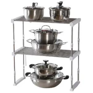 싱크대 상부장 하부장 정리선반 냄비정리대 2단 그릇선반 그릇정리대