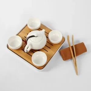 티포트 HWA 자기세트 도자기 찻잔 받치대 풀세트 유리주전자