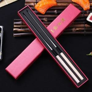 일본젓가락 요리 일식 용 긴 스텐 데코 모리바시 회 튀김젓가락 스시 문어 플레이팅