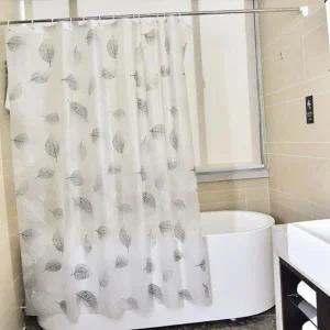 [골드스마일]욕실 스파 샤워 가림막 나뭇잎 디자인 커튼 칸막이 수영장