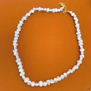 [골드스마일]못난이 진주장식 목걸이 악세사리 행사용 주얼리