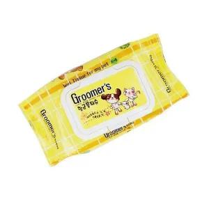 [골드스마일]강아지 그루밍 물티슈 80매 애완견 위생 관리 소형 반려동물 티슈