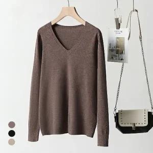 KARRA 베이직웨어브이넥니트_A5W0356