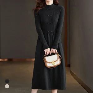 클라셰 버튼콜라보니트원피스_B5W0320